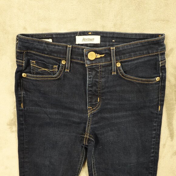 RevTown jeans Skinny Crop women's 26 blue denim - Picture 2 of 11